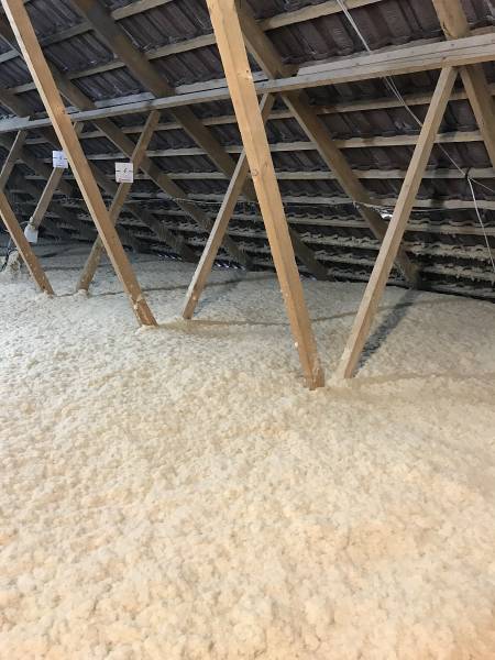 Isolation de combles perdus en laine de bois soufflés