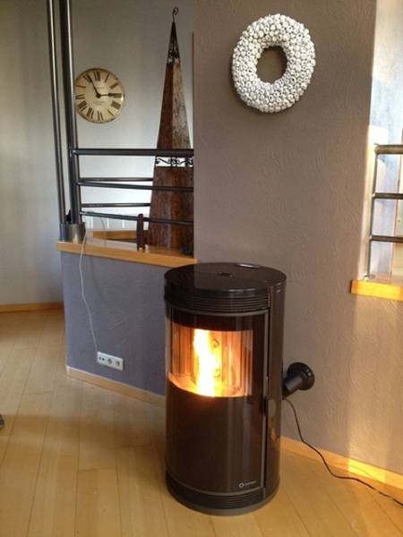 Poêle à granulés Ecoforest Paris nacré à Notre dame de bliquetuit