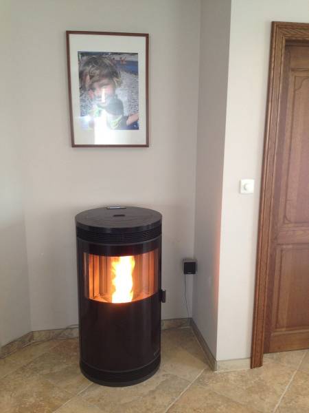 Poêle à granulés Ecoforest Paris nacré à Notre dame de bliquetuit