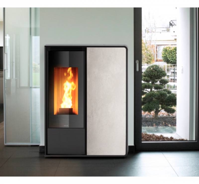 Poêle à granulés étanche de marque Jolly Mec - Modèle Dory Frontal