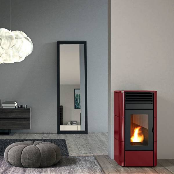 Poêle à granulés étanche de marque RED - Modèle CAMELIA